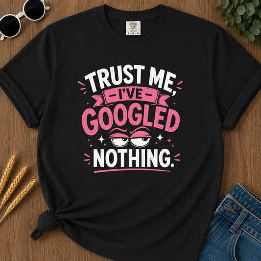 Googled Nothing T-Shirt - Black Mockup