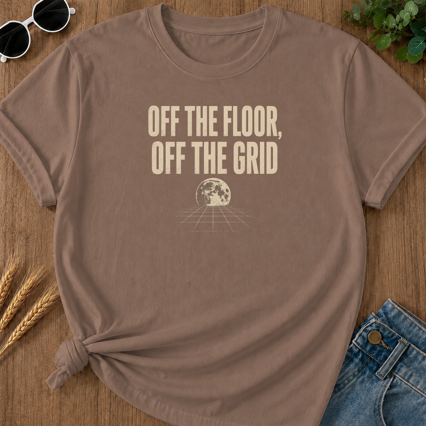 Off Grid 212 T-Shirt - Espresso Mockup