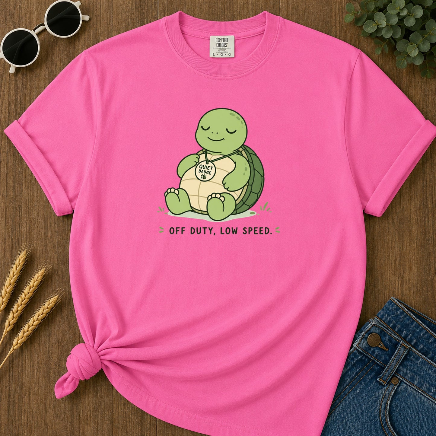 Dnd Duck Blanket 285 T-Shirt - Neon Pink Mockup