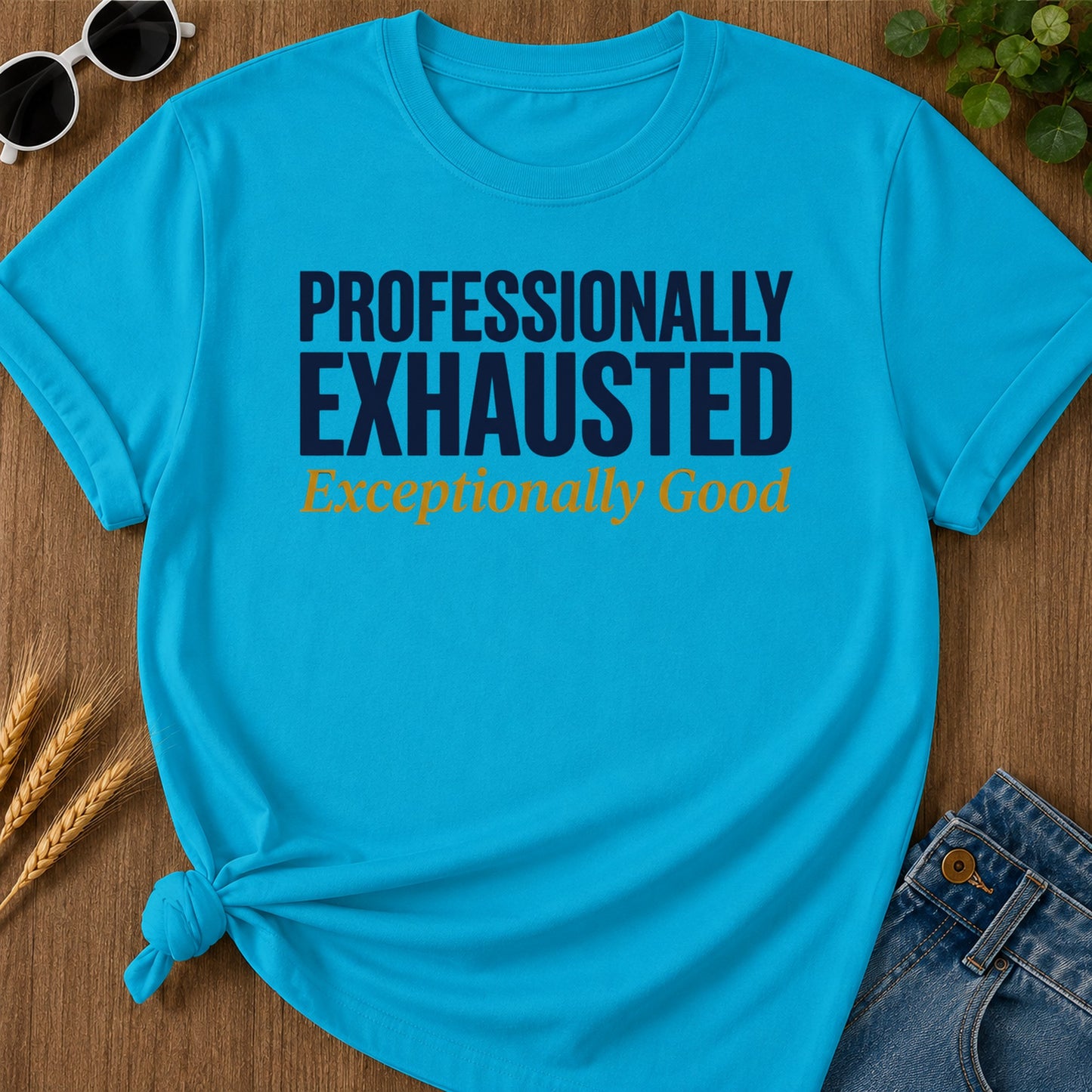 Exceptionally Good T-Shirt - Sapphire Mockup