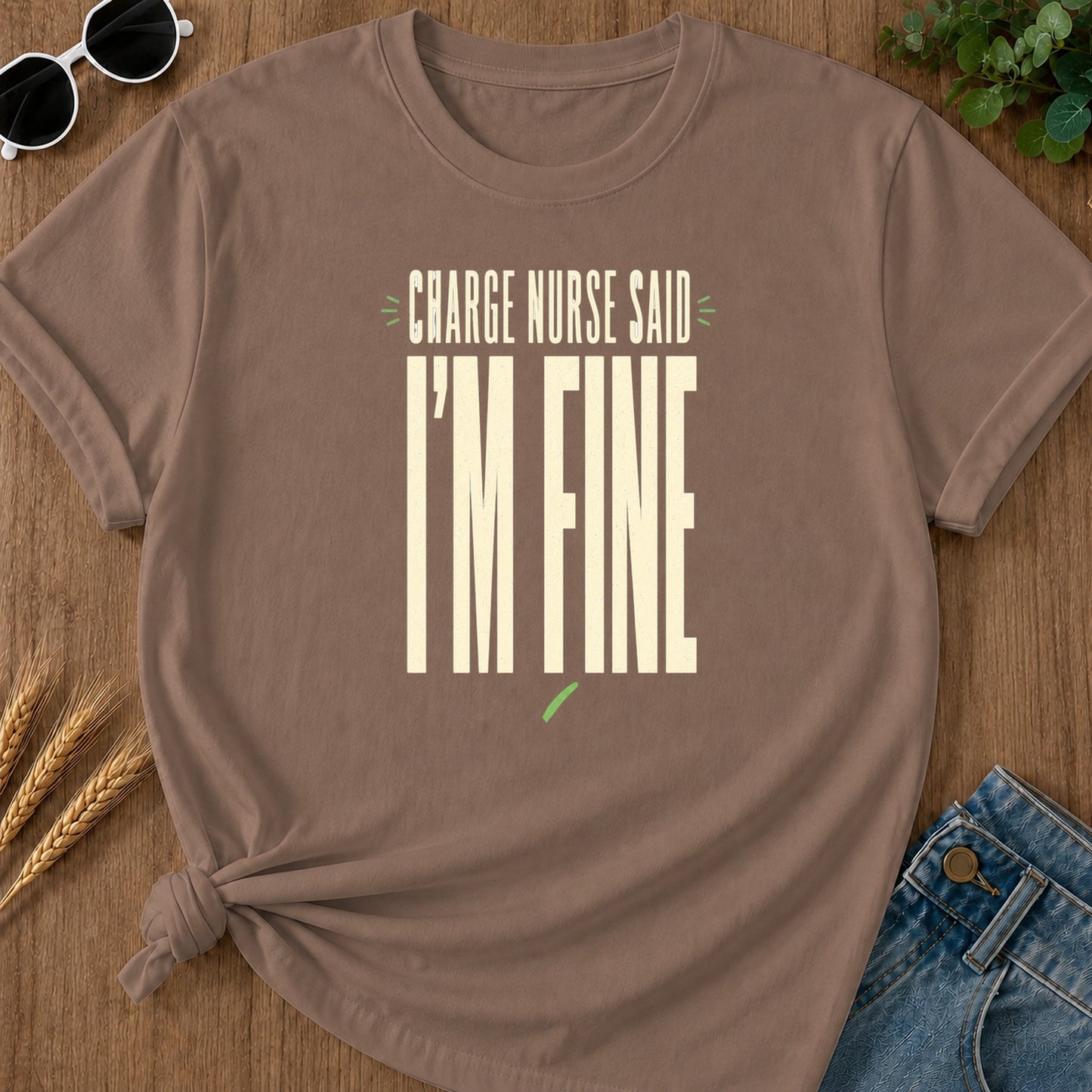 Fine Condensed T-Shirt - Espresso Mockup