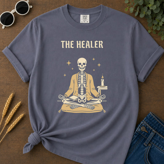 Healer Skeleton T-Shirt - Navy Mockup
