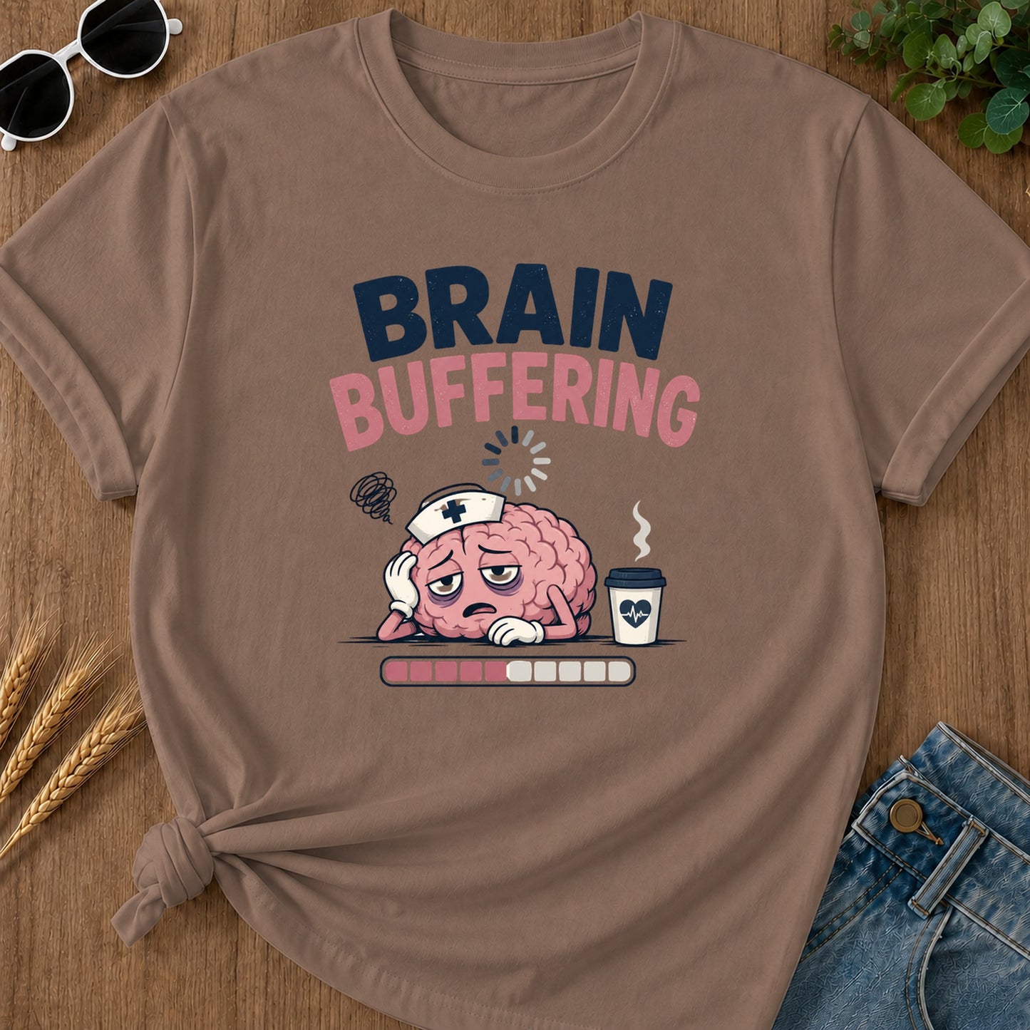 Brain Buffering T-Shirt - Espresso