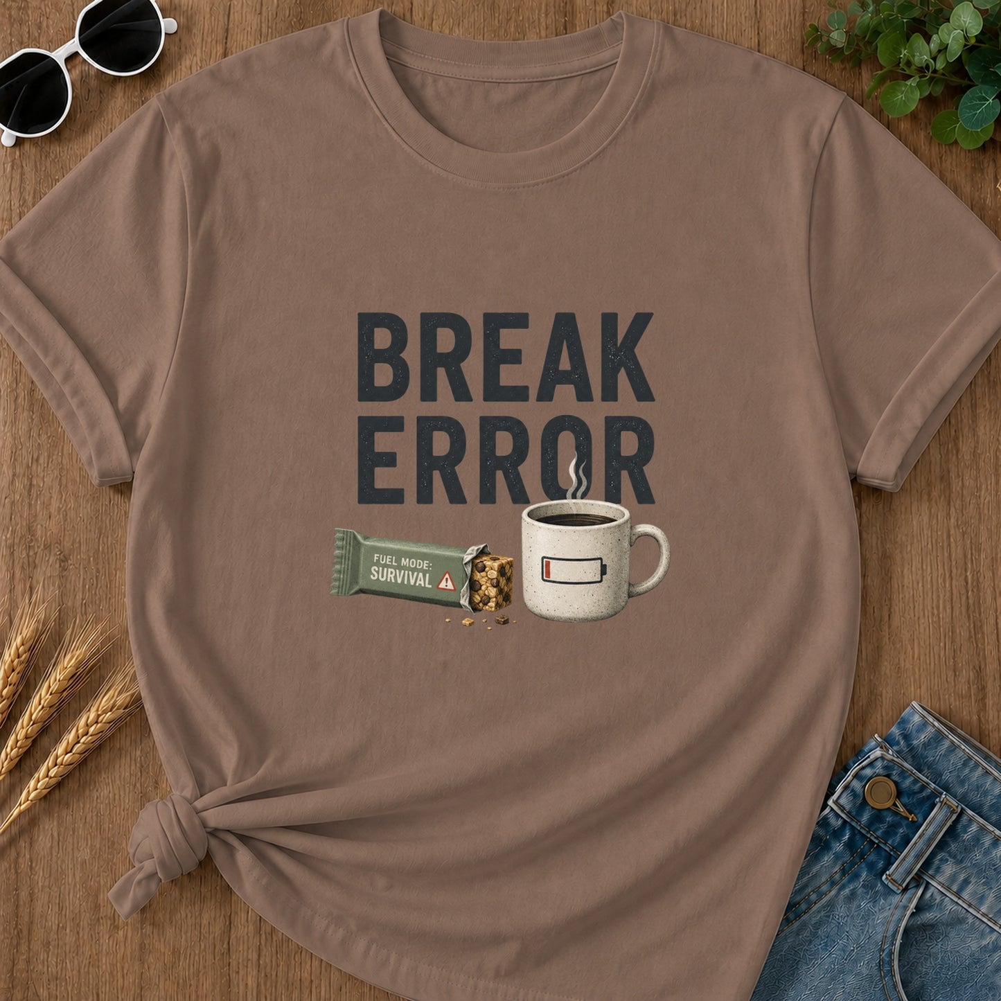 Break Error T-Shirt - Espresso