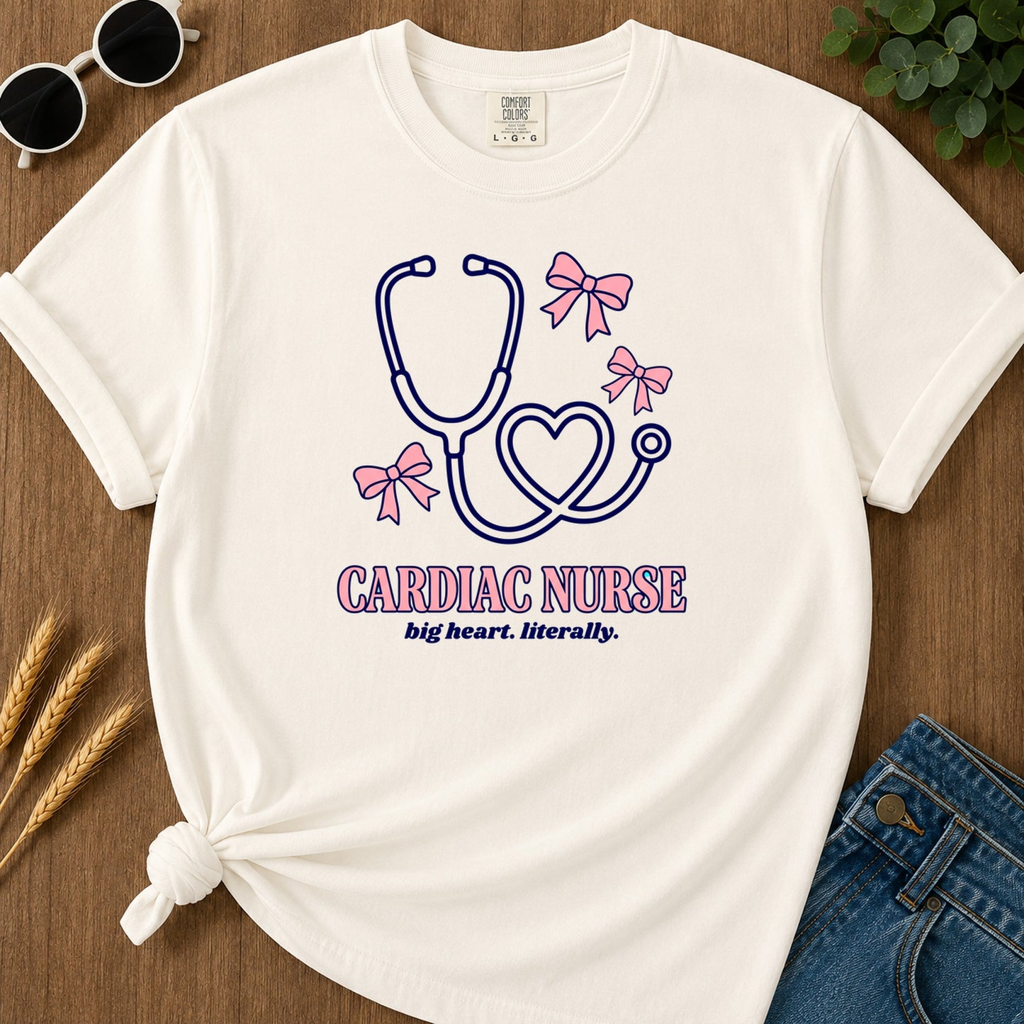 Cardiac Nurse T-Shirt - Ivory