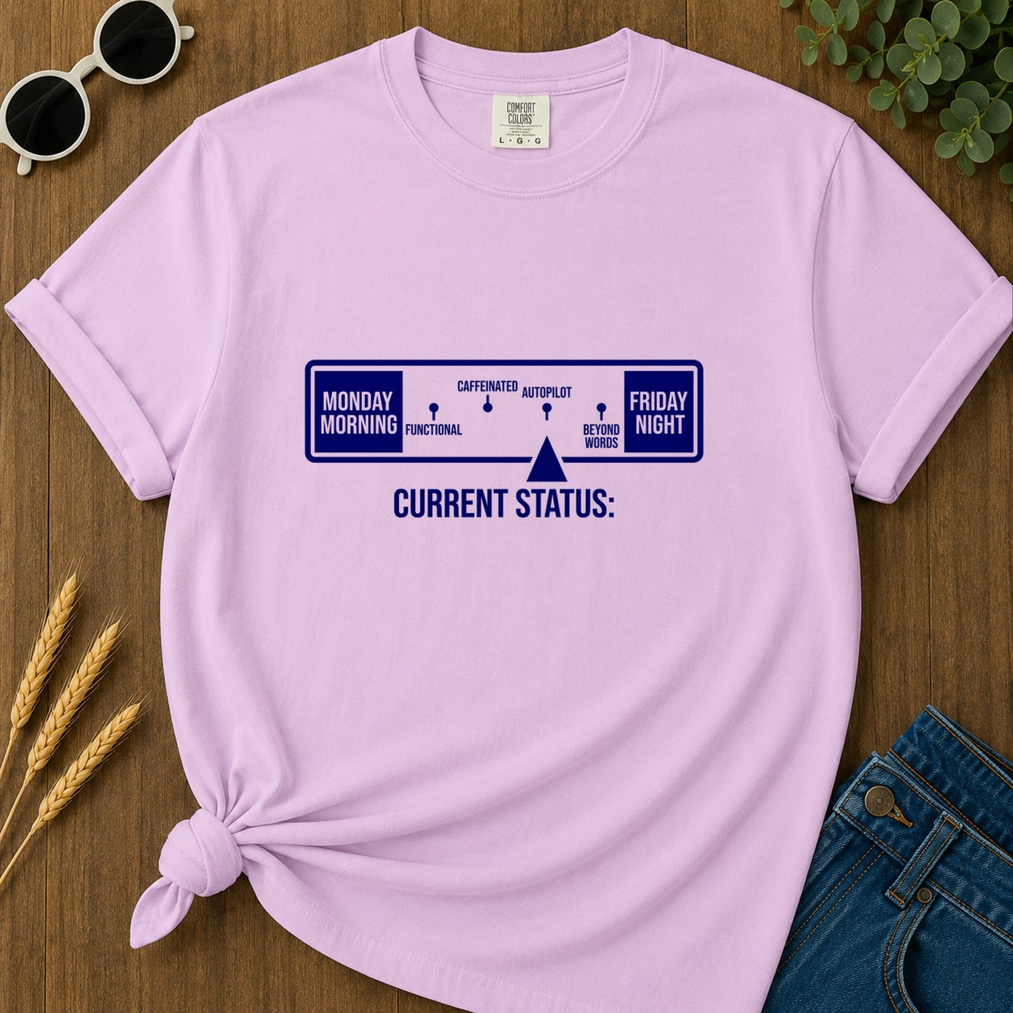 Current Status T-Shirt - Orchid