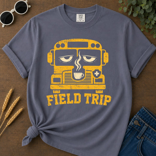 Field Trip T-shirt - Navy Mockup