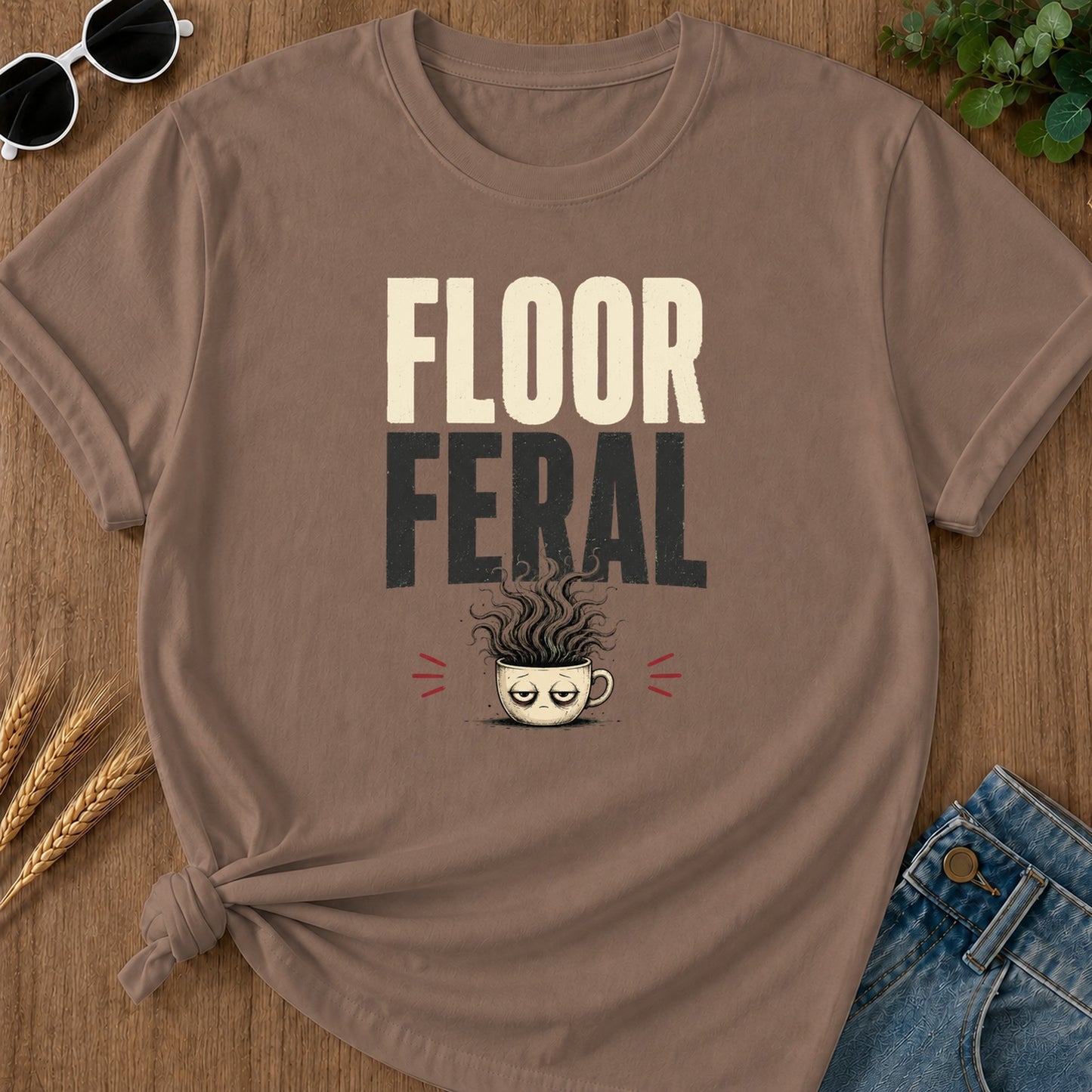 Floor Feral T-Shirt - Espresso