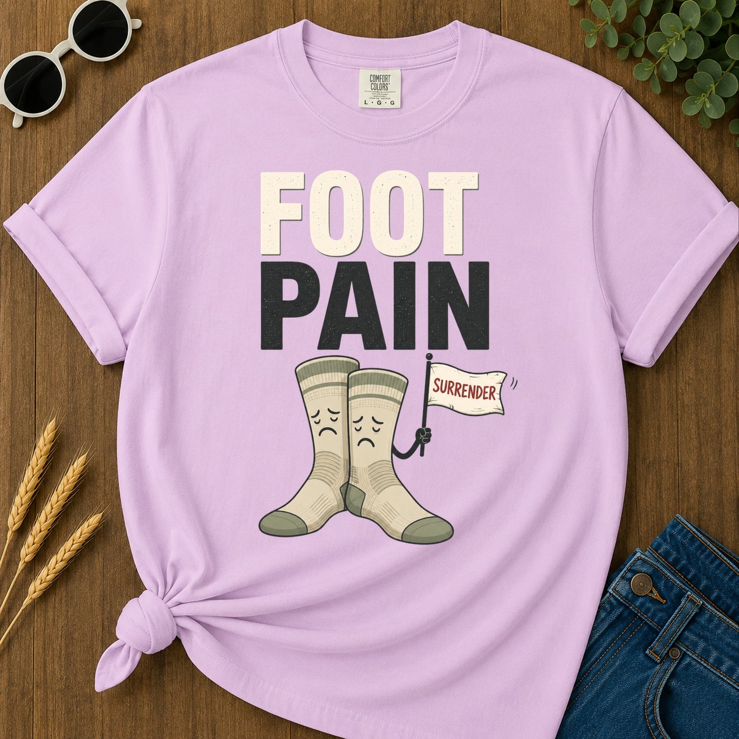 Foot Pain T-Shirt - Orchid