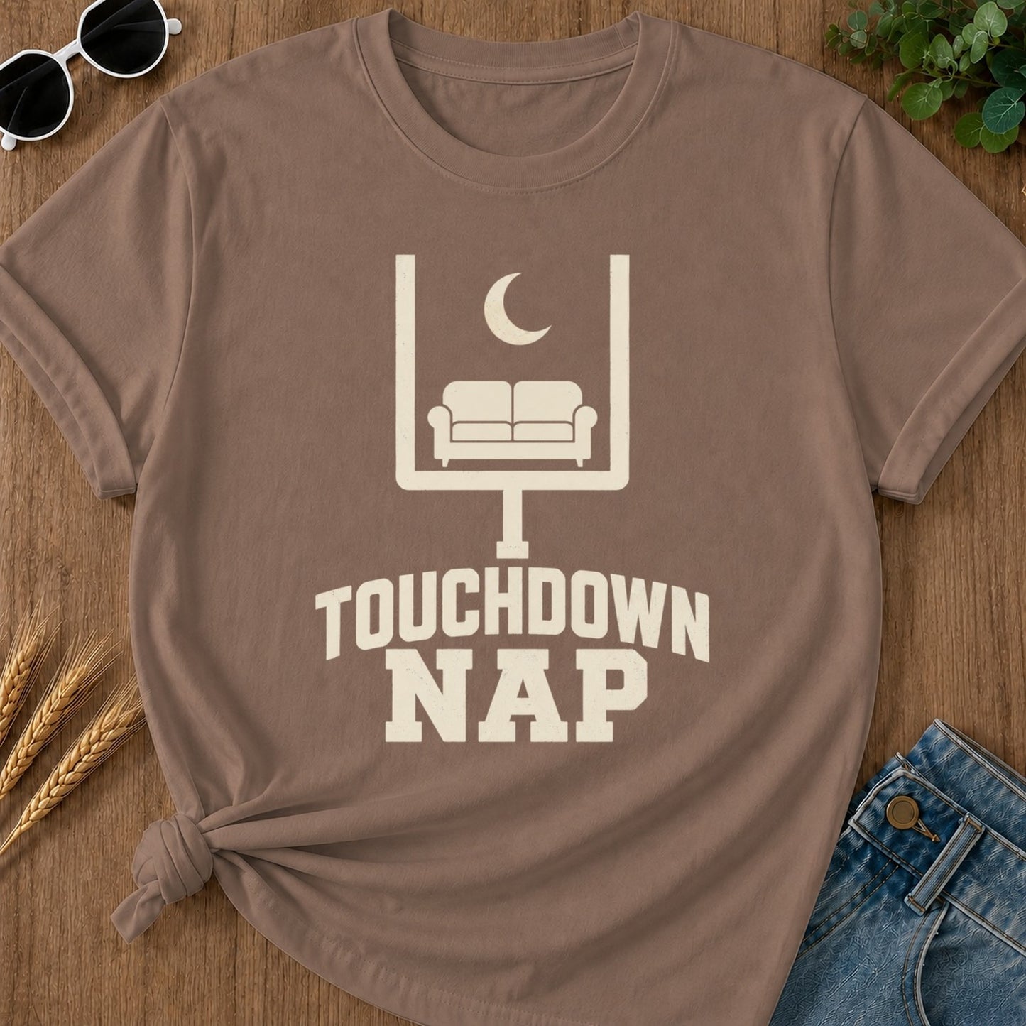 Touchdown Nap T-shirt - Espresso Mockup