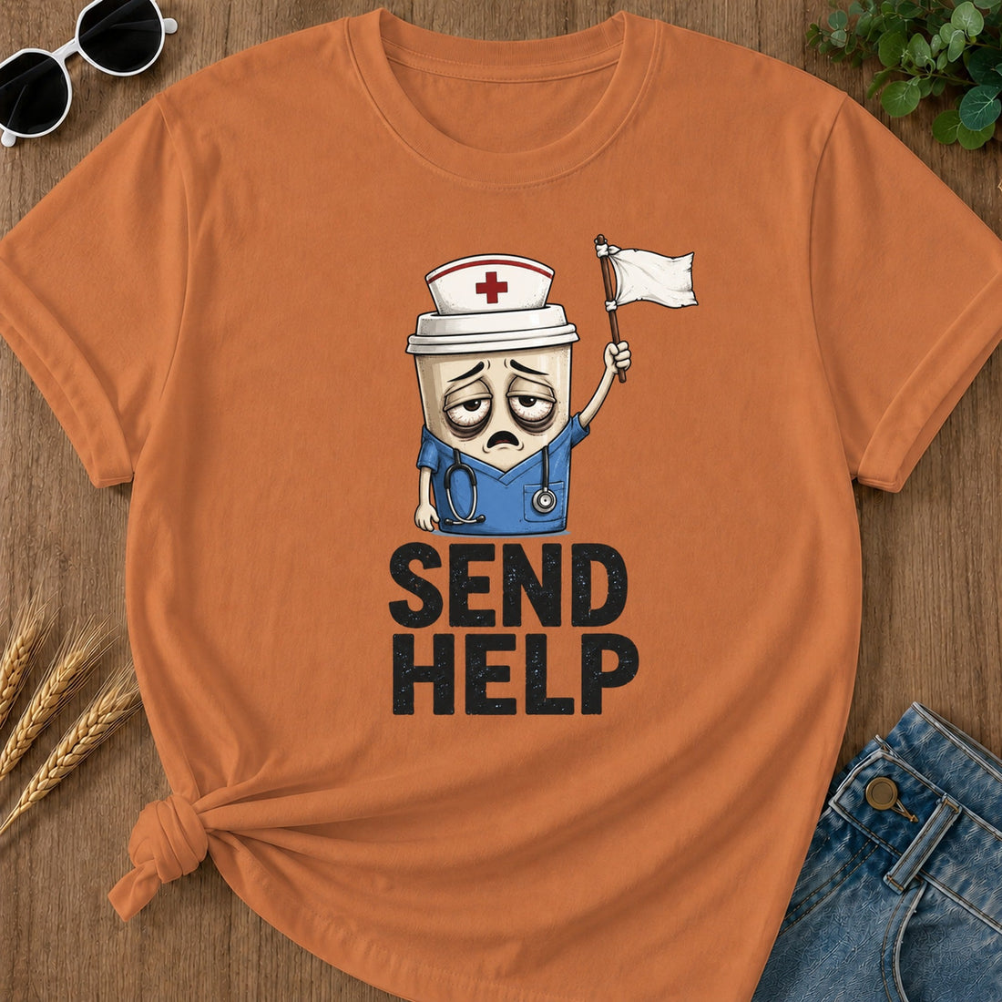 Tired nurse shirts for the off-duty reset hero image
