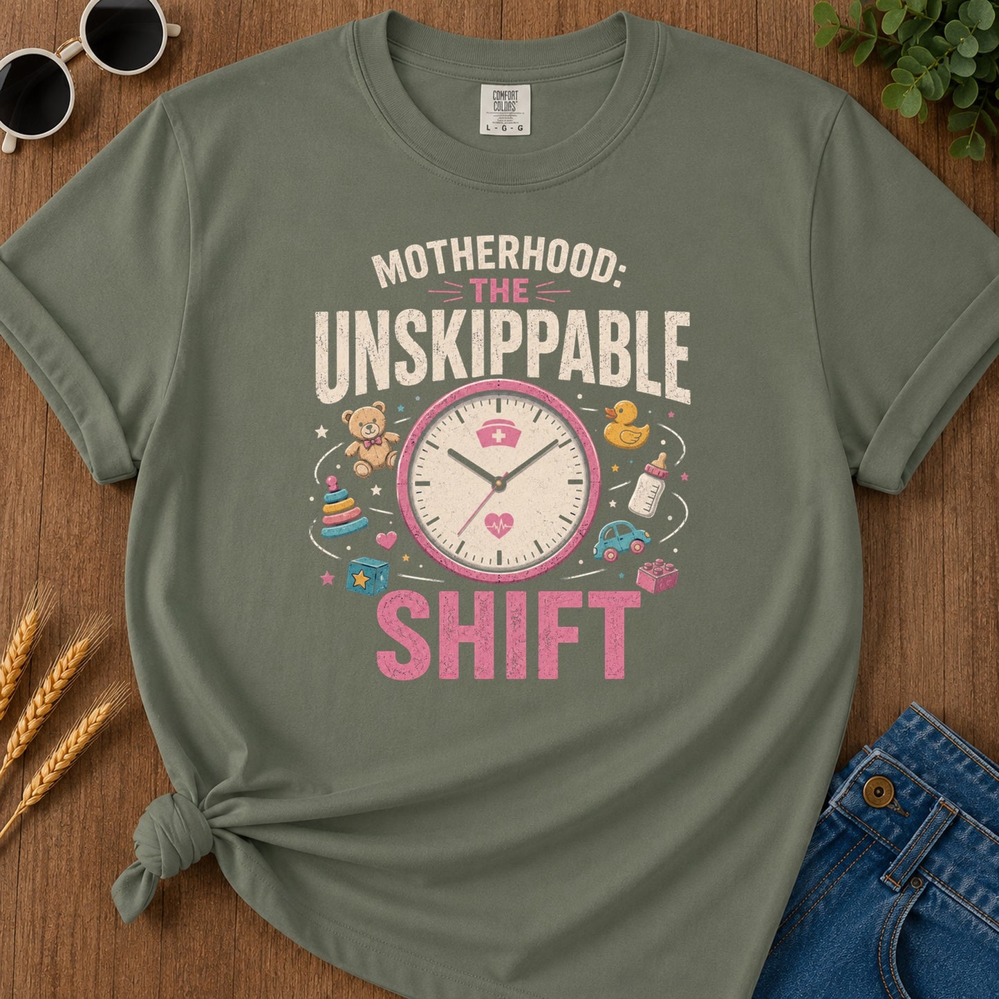 000 The T-Shirt - Moss