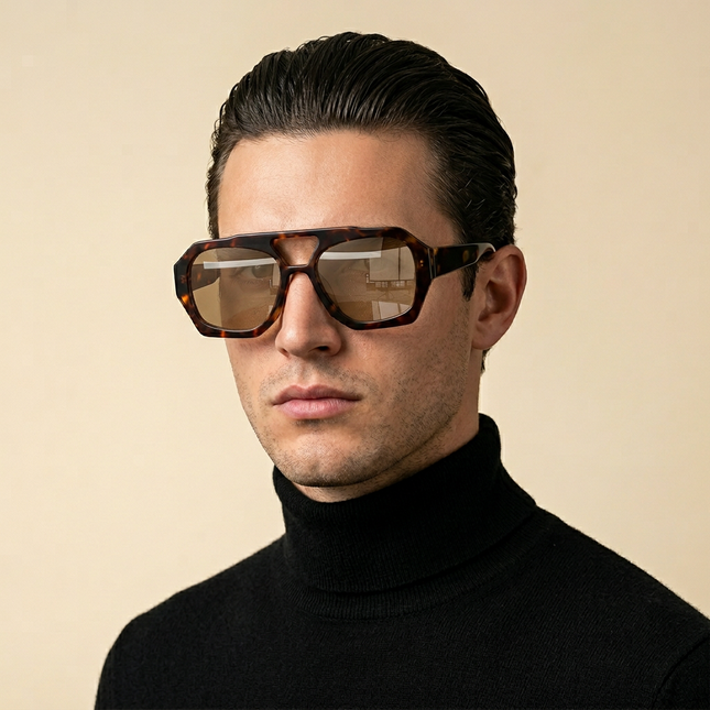 Polygon Frame Sunglasses UV Protection Unisex – Rayzora Polygon Line