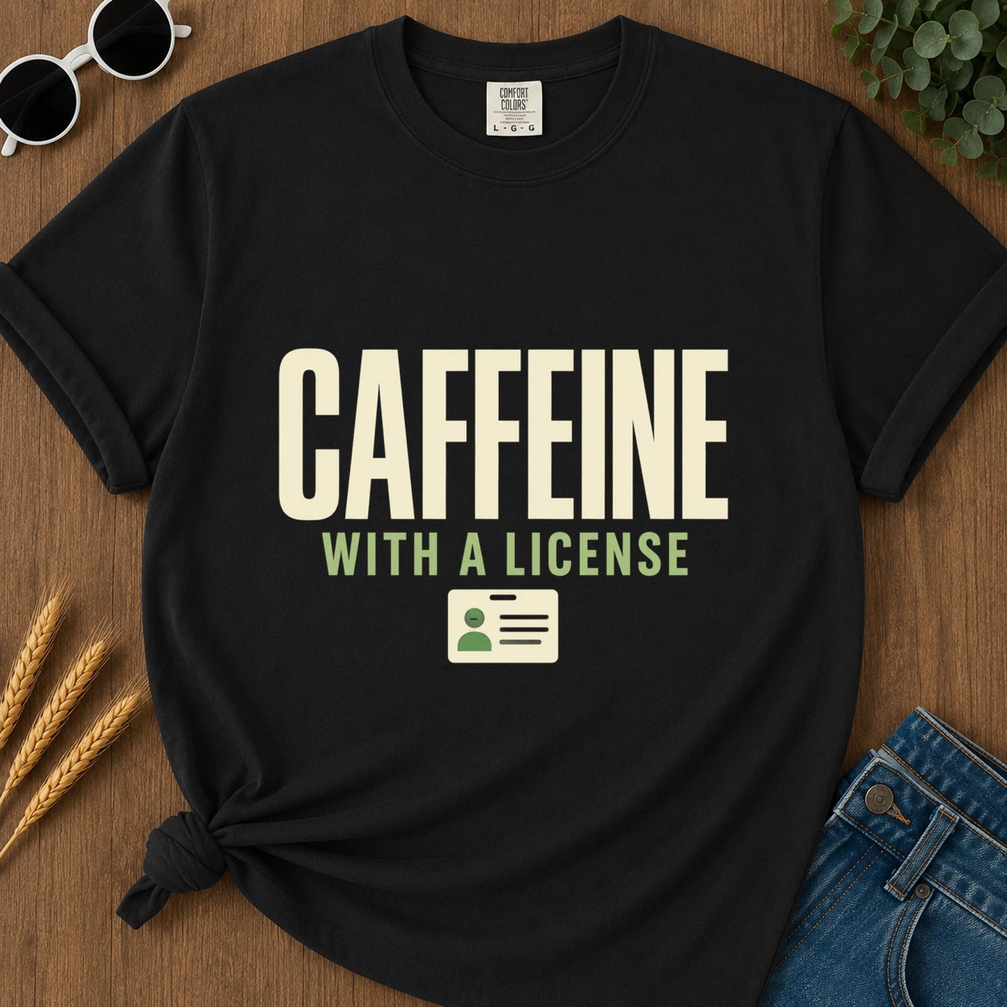 Caffeine License T-Shirt - Black