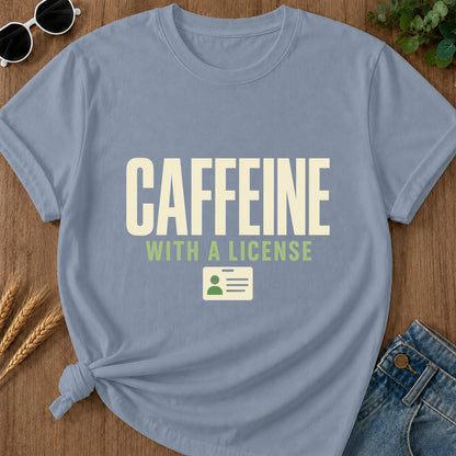 Caffeine License T-Shirt - Blue Jean