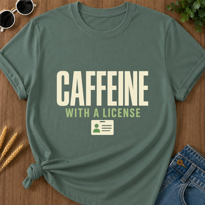 Caffeine License T-Shirt - Blue Spruce