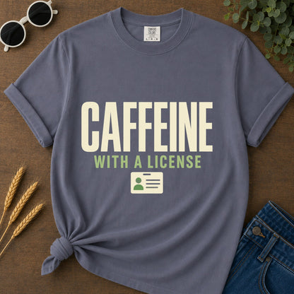 Caffeine License T-Shirt - Navy