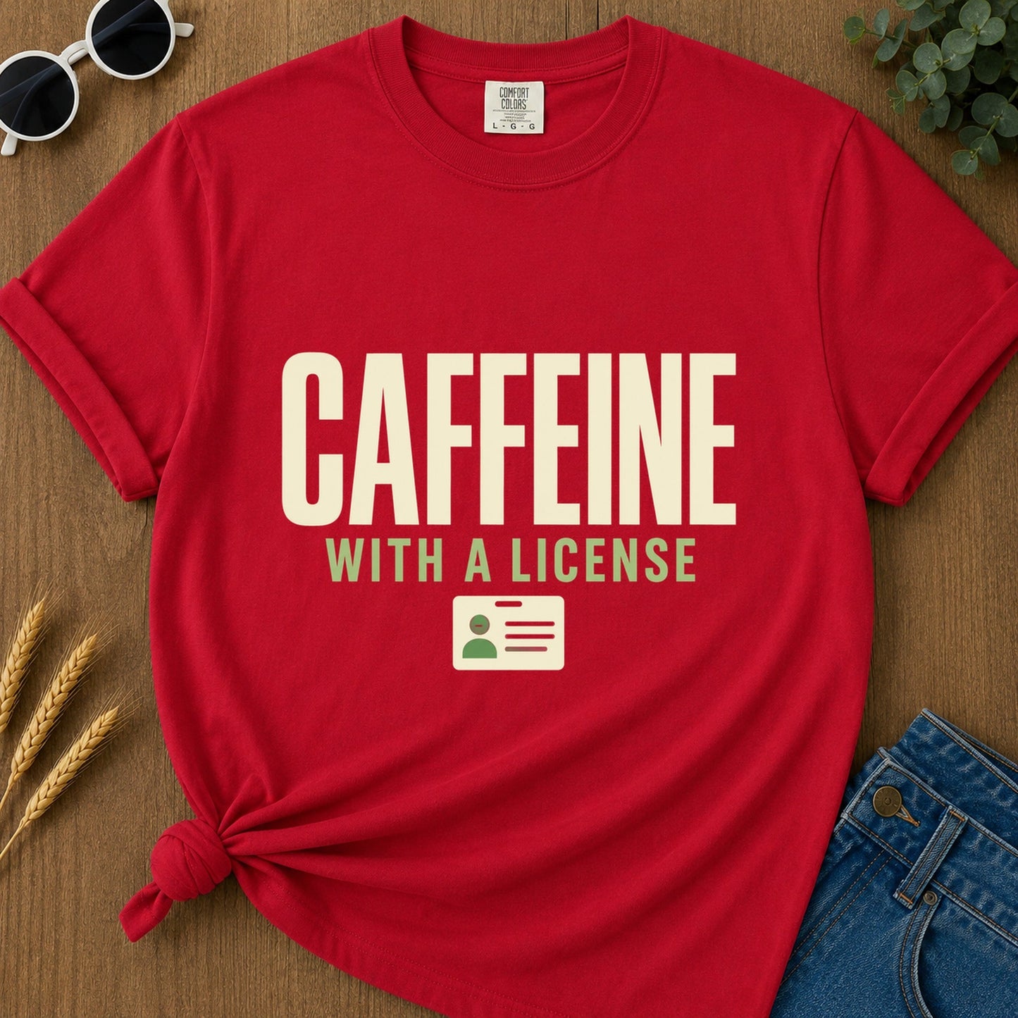 Caffeine License T-Shirt - Red