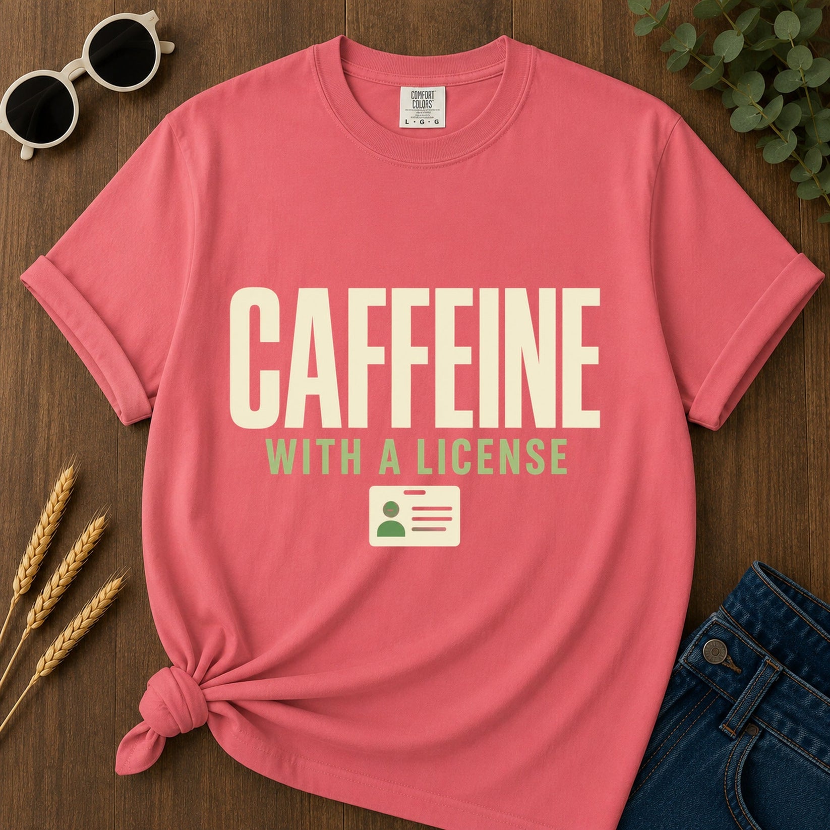 Caffeine License T-Shirt - Watermelon