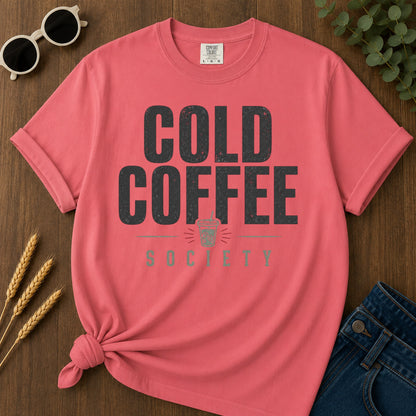 Cold Coffee Society Cup T-Shirt - Watermelon