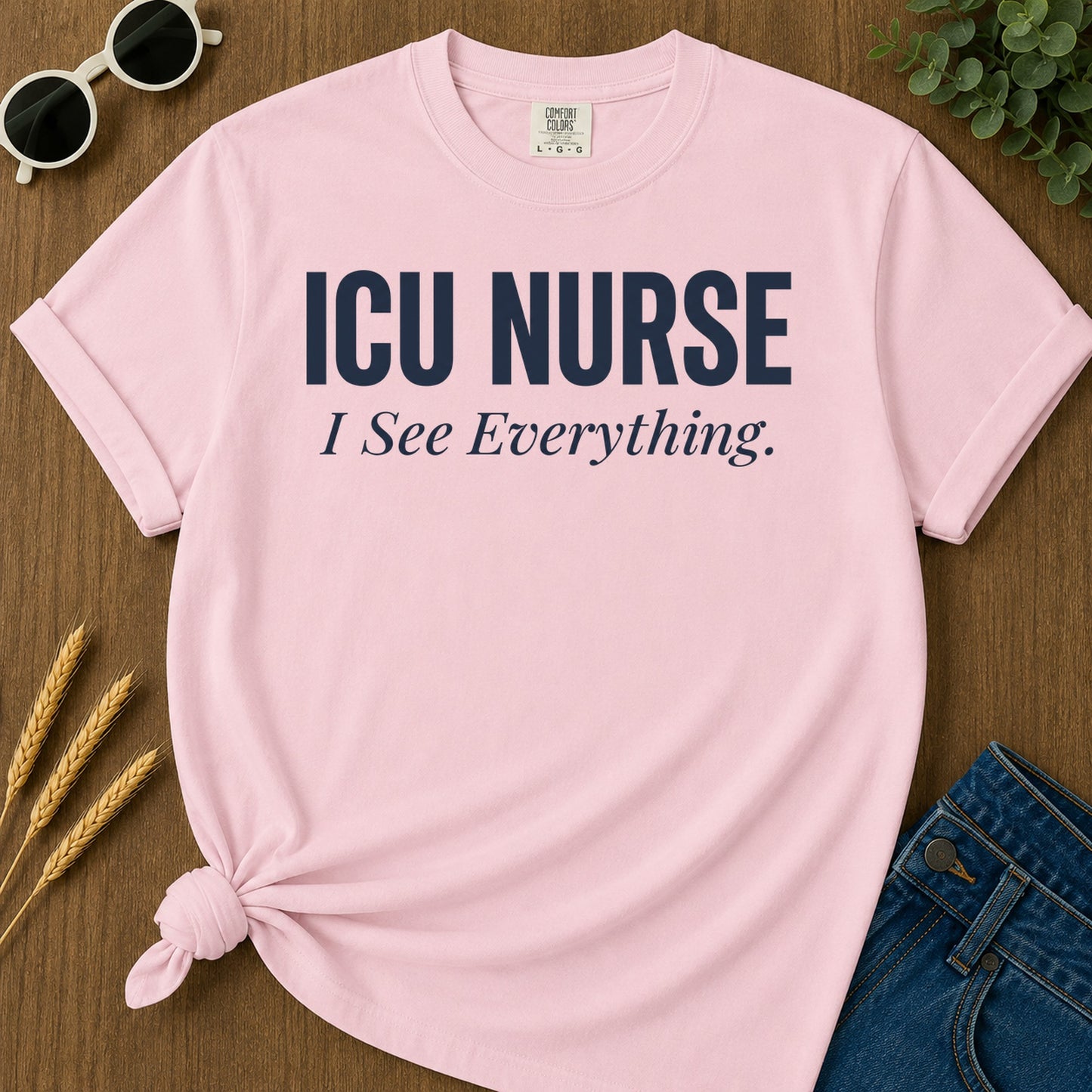 Icu See Everything T-Shirt - Blossom Mockup