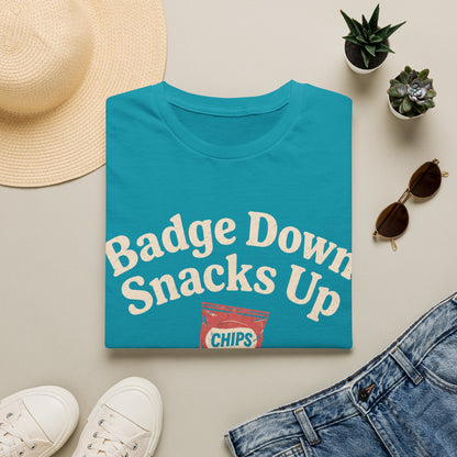 Badge Down Snacks Up T-shirt