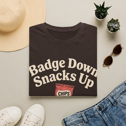 Badge Down Snacks Up T-shirt