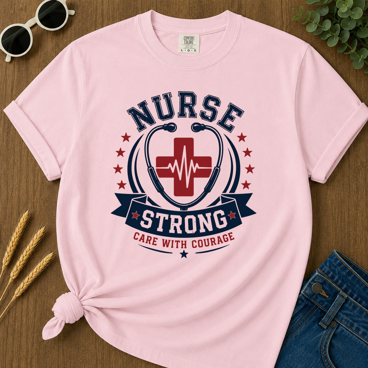 Care Courage T-Shirt - Blossom Mockup