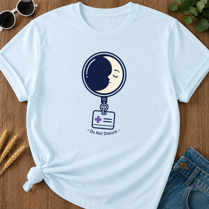 Do Not Disturb Moon T-Shirt - Chambray Mockup