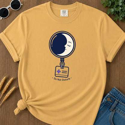 Do Not Disturb Moon T-Shirt - Mustard Mockup