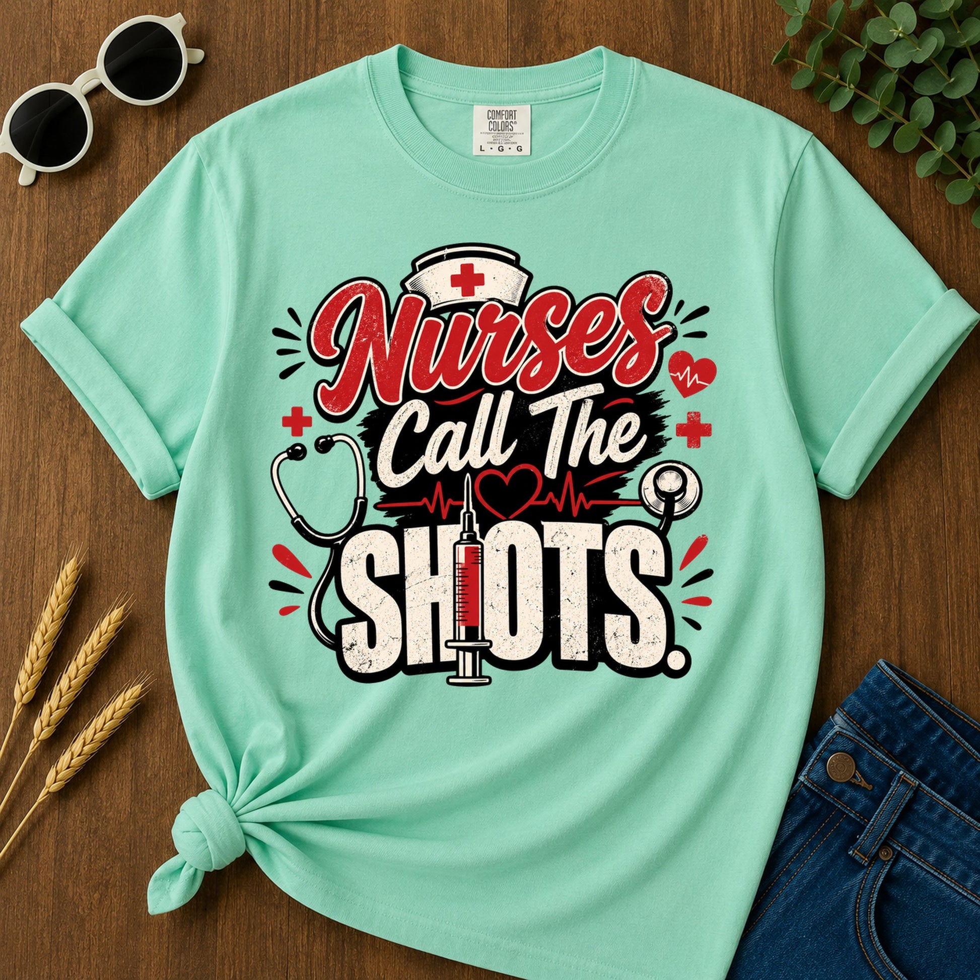 Call The Shots T-Shirt - Island Reef Mockup