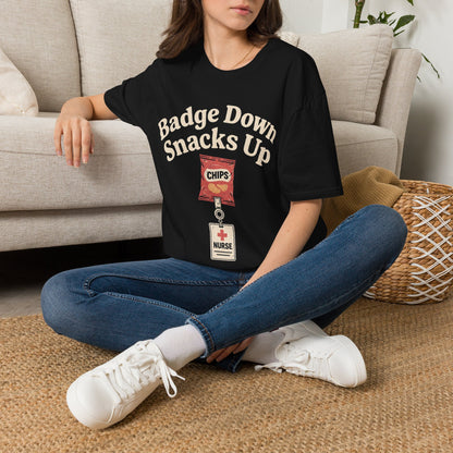 Badge Down Snacks Up T-shirt