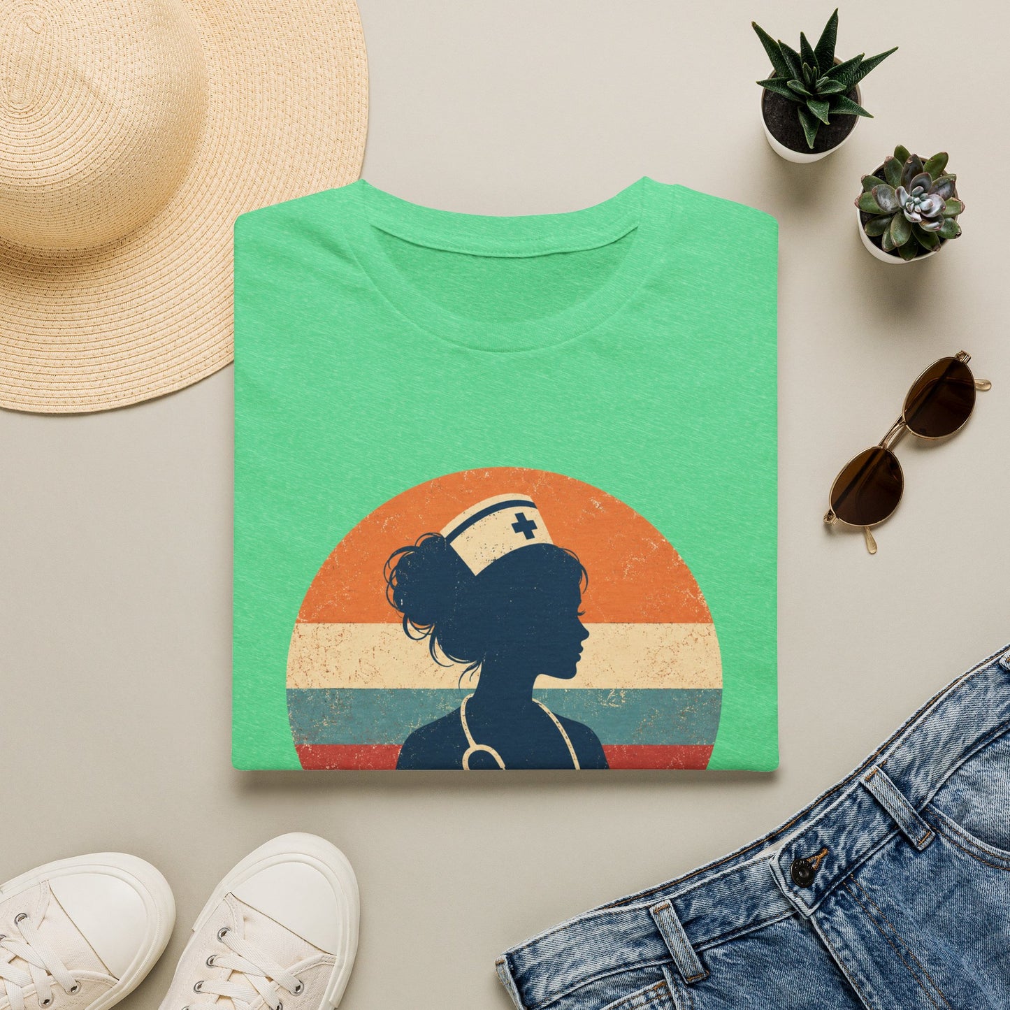 Nurse Life Caffeine Chaos Care T-shirt