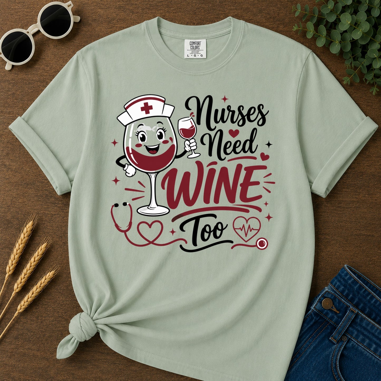 Need Wine T-Shirt - Bay Mockup