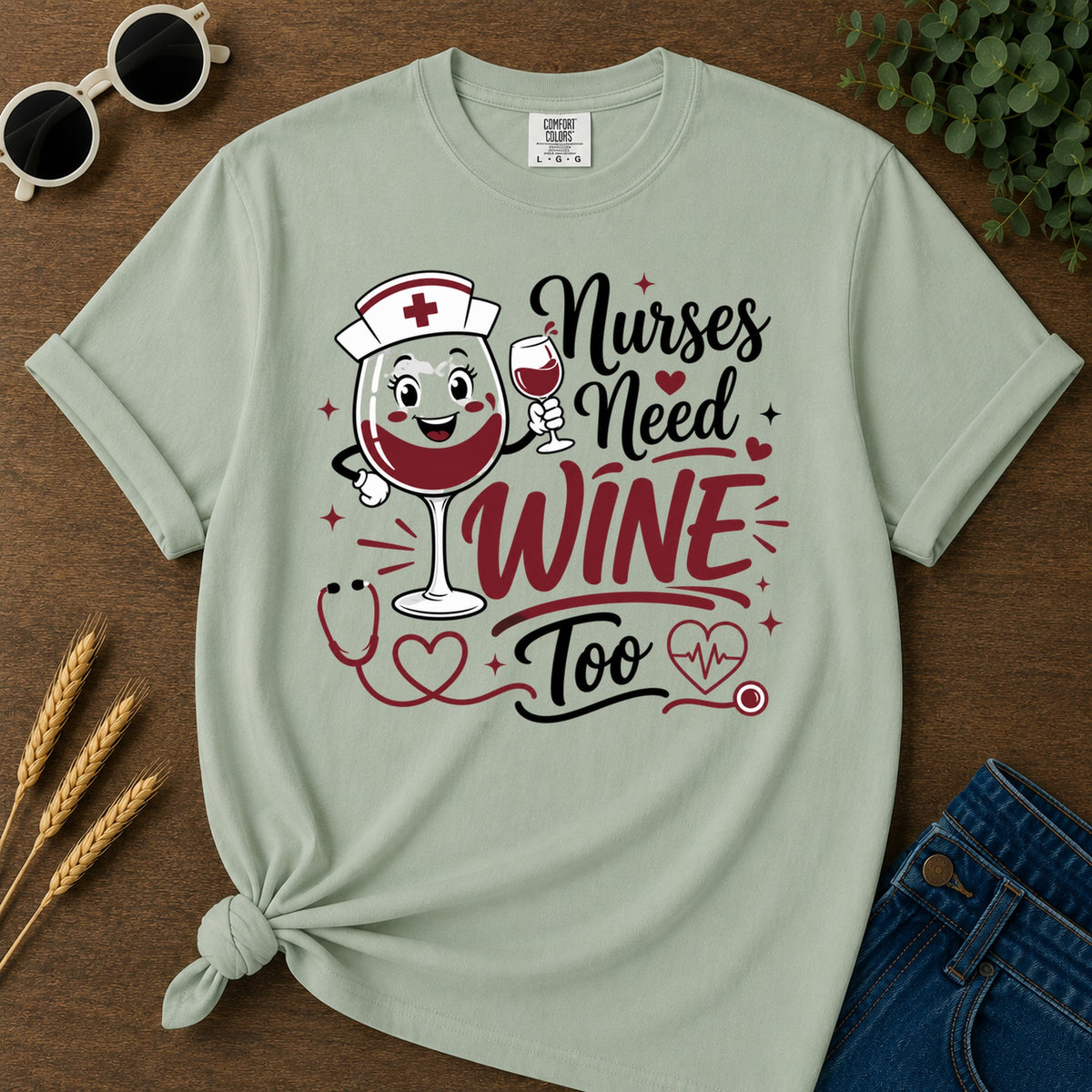 Need Wine T-Shirt - Bay Mockup