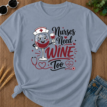 Need Wine T-Shirt - Blue Jean Mockup