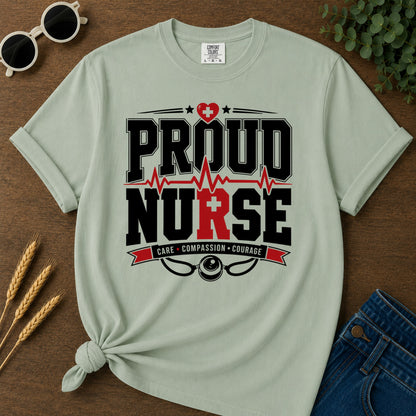 Proud Nurse T-Shirt - Bay Mockup