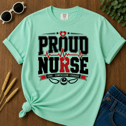 Proud Nurse T-Shirt - Island Reef Mockup