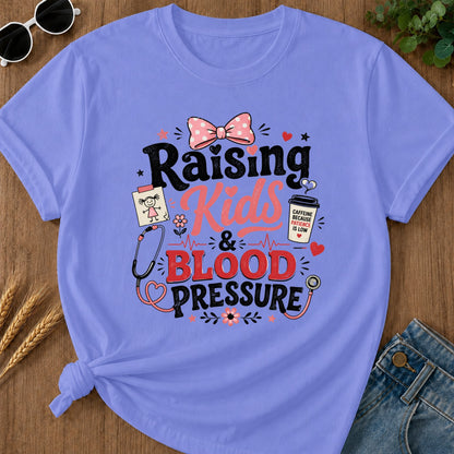 Raising Kids T-Shirt - Flo Blue Mockup