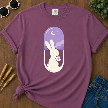 Soft Mode Bunny T-Shirt - Berry Mockup