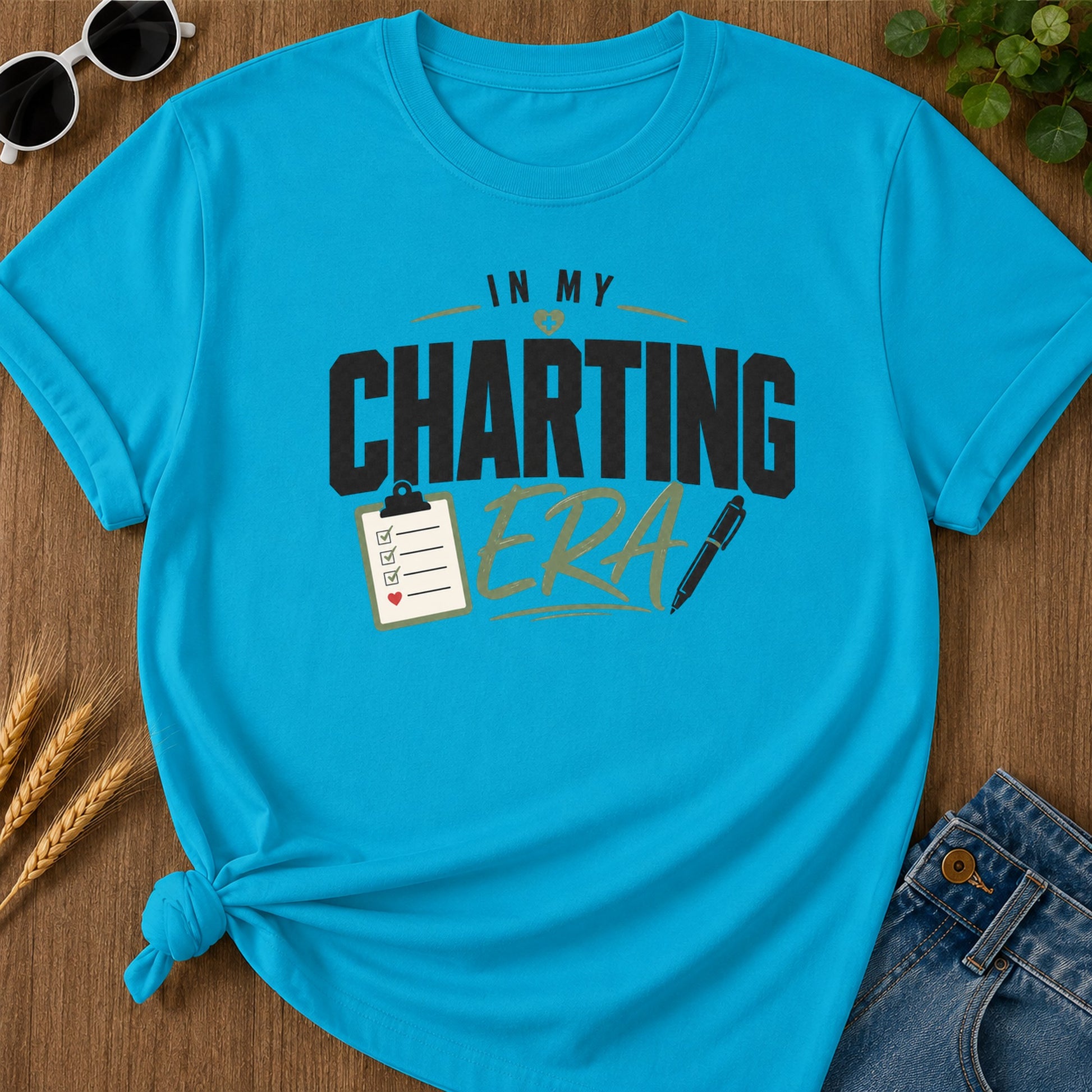 Charting Era T-Shirt - Sapphire Mockup