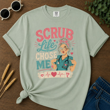Scrub Life Chose T-Shirt - Bay Mockup