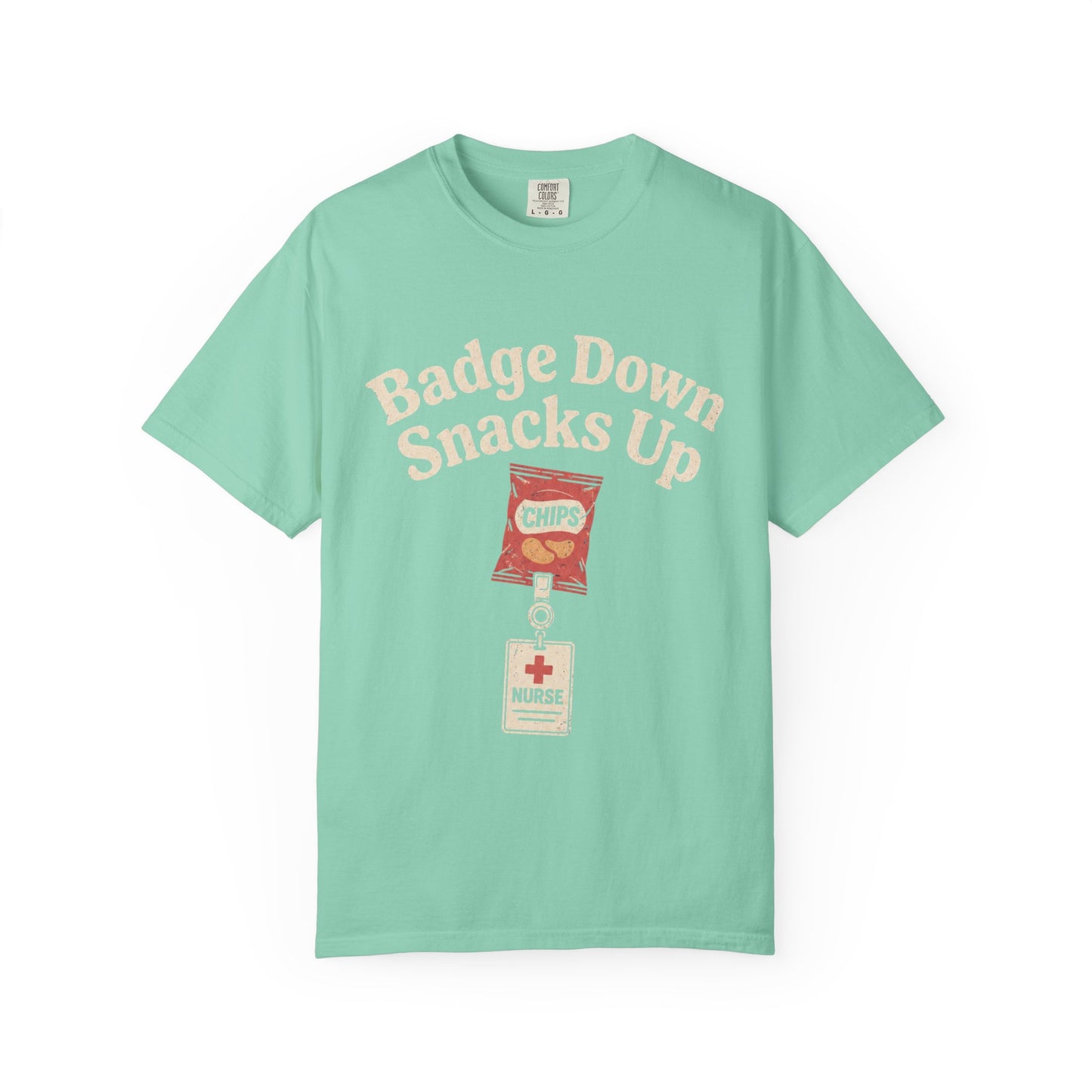 Badge Down Snacks Up