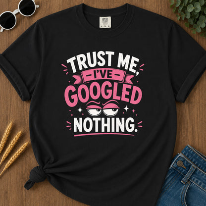 Googled Nothing T-Shirt - Black Mockup