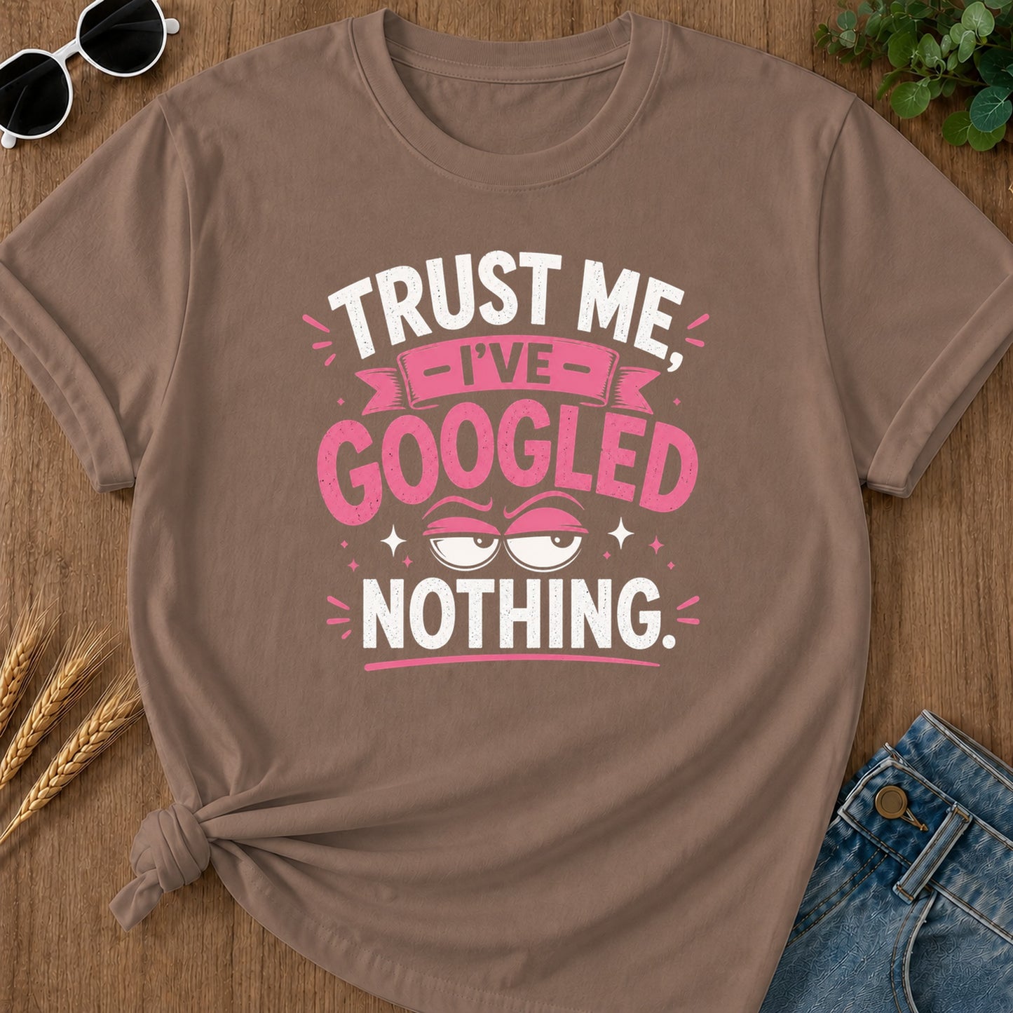 Googled Nothing T-Shirt - Espresso Mockup