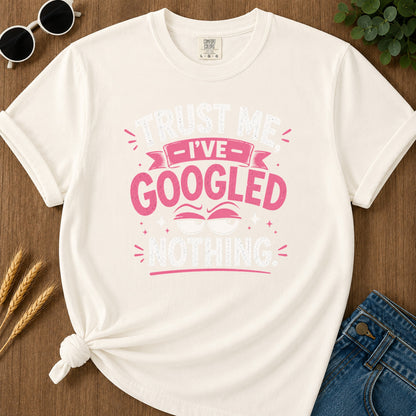 Googled Nothing T-Shirt - Ivory Mockup