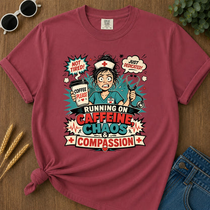 Caffeine Chaos T-Shirt - Chili Mockup