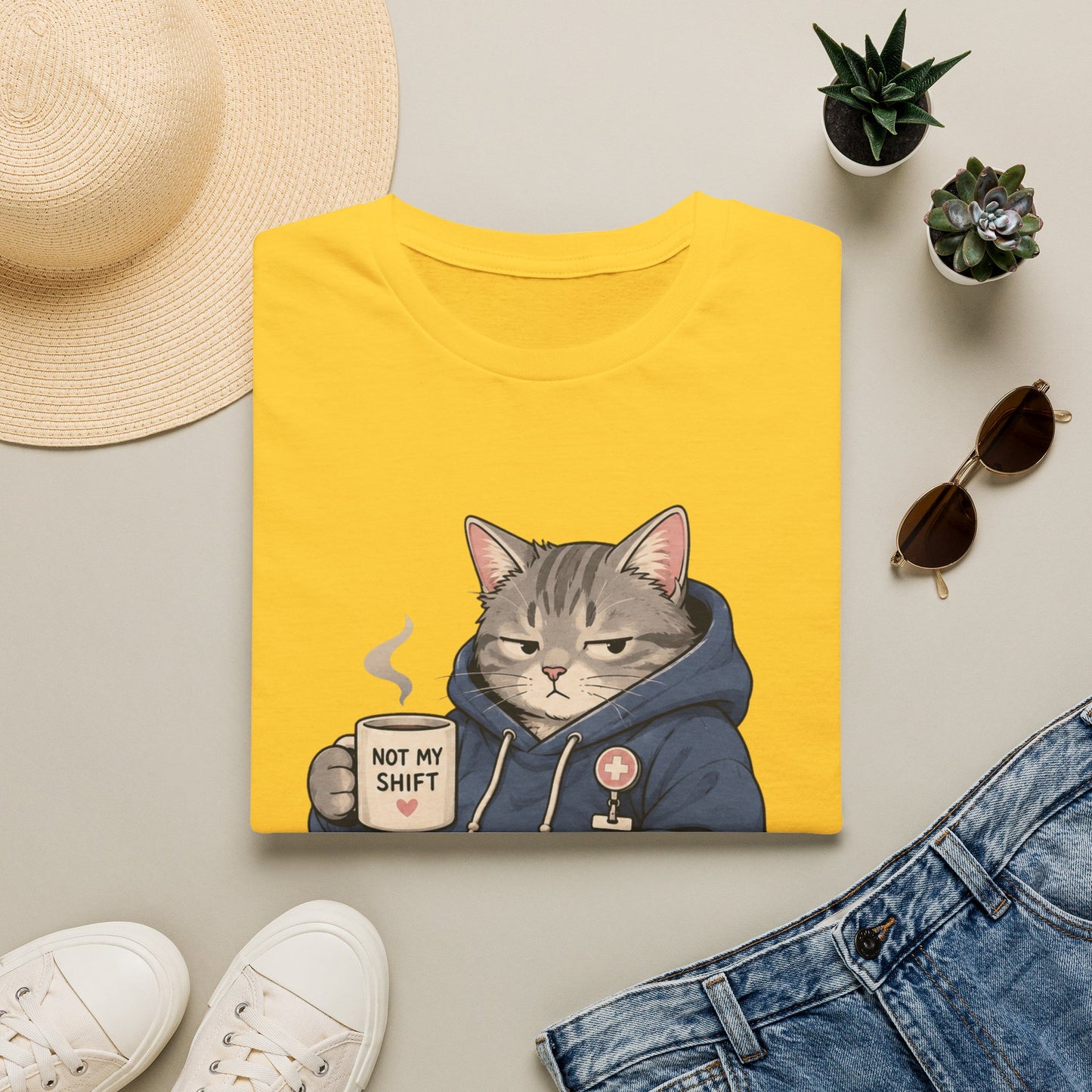 Off Duty Cat T-shirt