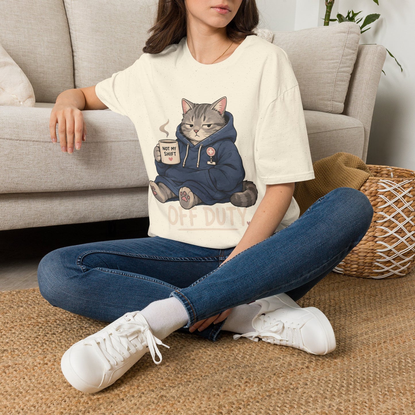 Off Duty Cat T-shirt