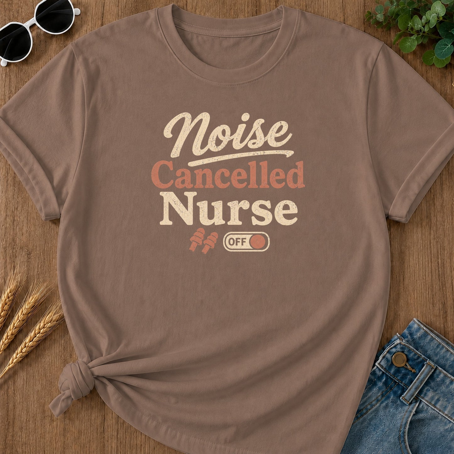 Cancelled Nurse T-Shirt - Espresso Mockup